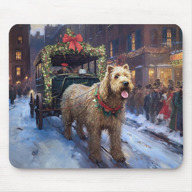 Mousepad Wheaten Terrier Christmas Fesason (Frente)