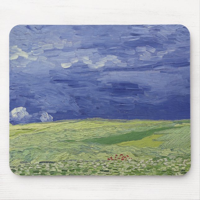 Mousepad Wheatfields de Vincent van Gogh | sob o (Frente)