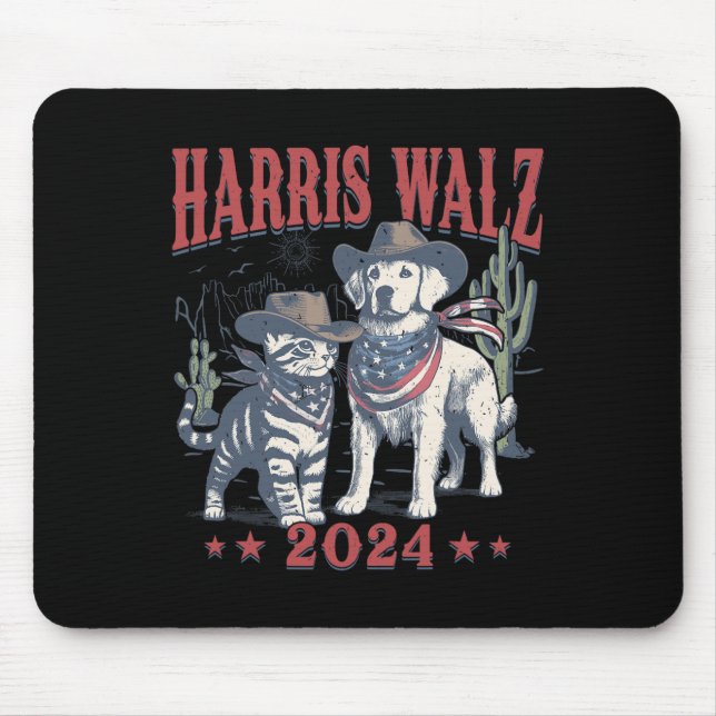 Mousepad Wheimer Cowboy Este Cachorro De Gato Sem Crianças  (Frente)