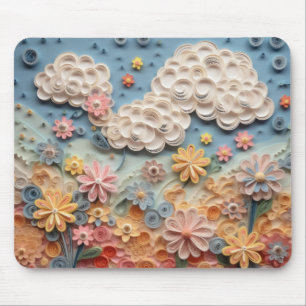 Mousepad Whimsic 3D Paper Quill Art