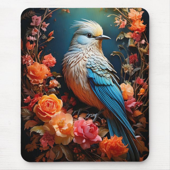 Mousepad Whimsic Nature Blue Bird (Frente)
