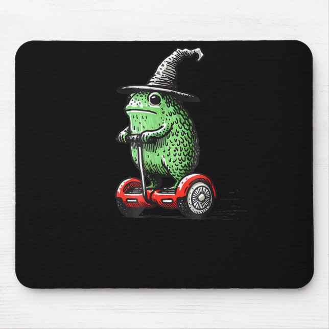 Mousepad Whimsical Frog Wizard Off To Commit Tom Foolery Fr (Frente)