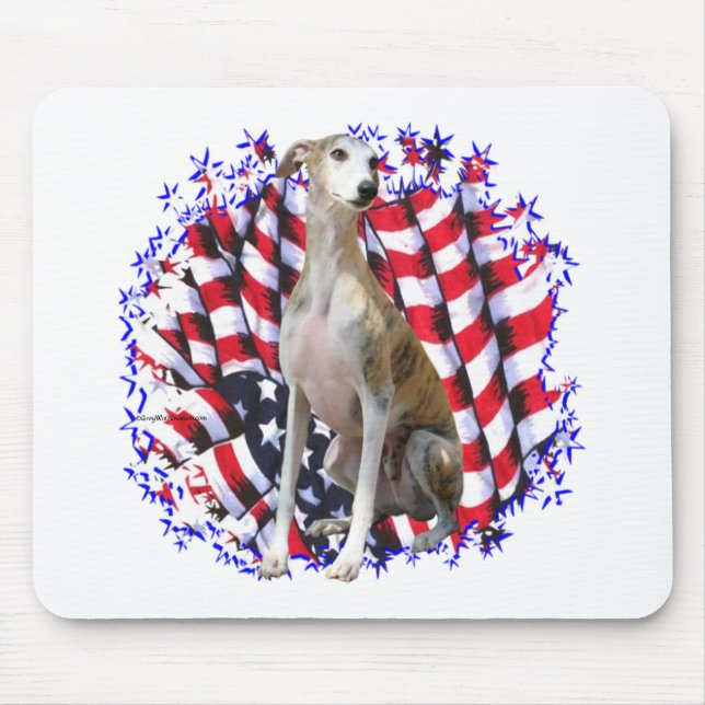 Mousepad Whippet Patriot (Frente)