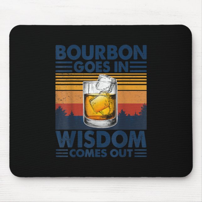 Mousepad Whiskey Bourbon sai na sabedoria (Frente)