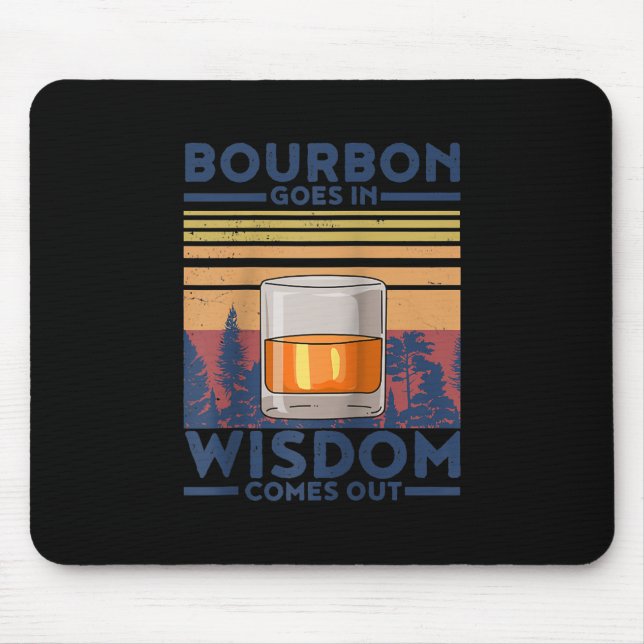 Mousepad Whiskey Bourbon sai na sabedoria (Frente)