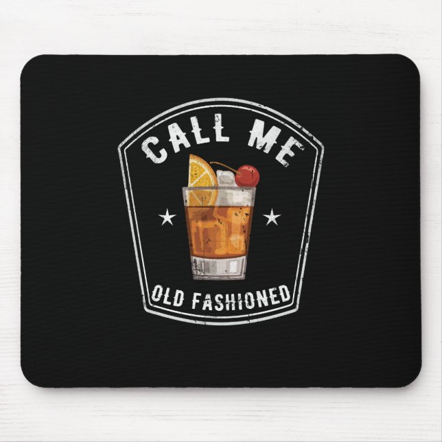 Mousepad Whiskey me chama de velho moído (Frente)