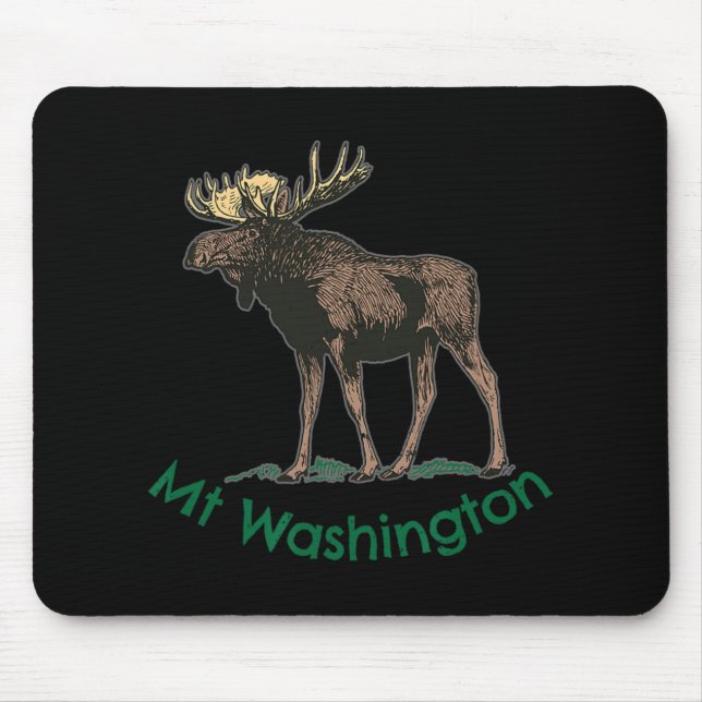 Mousepad White Mountains Mt Washington New Hampshire Moose  (Frente)