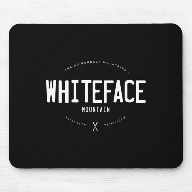 Mousepad Whiteface Mountain New York Graphic Distressed Vin (Frente)