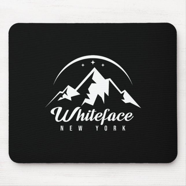 Mousepad Whiteface Mountain New York Ski Resort Skiing Snow (Frente)