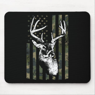 Mousepad Whitetail Buck Deer Hunting Eua Camouflage América