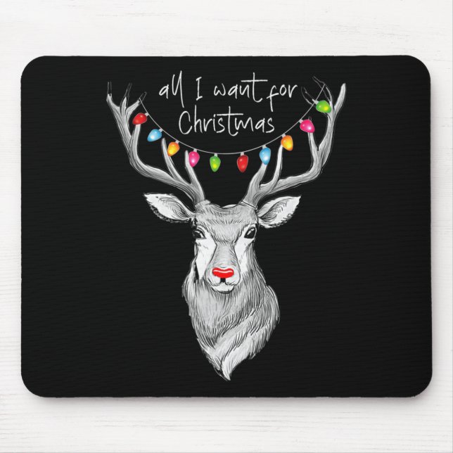 Mousepad Whitetail Buck Deer Hunting O Que Quero Para Crist (Frente)