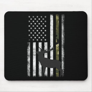 Mousepad Whitetail Deer Hunter Elk Buck Camo Americano