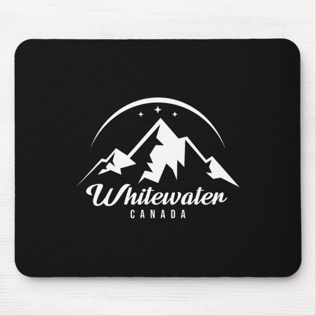 Mousepad Whitewater Canada Ski Resort Skiting Snowboard (Frente)