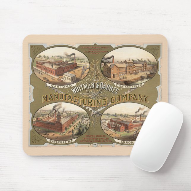 Mousepad Whitman & Barnes Manufacturing Company. (Com mouse)