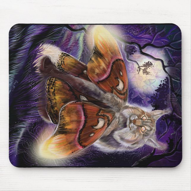Mousepad Wild Luminessense Moth Winged Lynx (Frente)