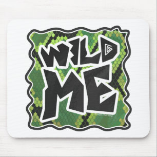 Mousepad Wild Me Cobra Black and Green Impressão