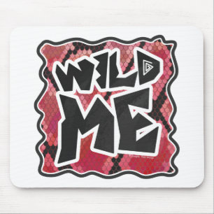 Mousepad Wild Me Cobra Black and Red Impressão