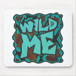 Mousepad Wild Me Cobra Brown and Teal Impressão