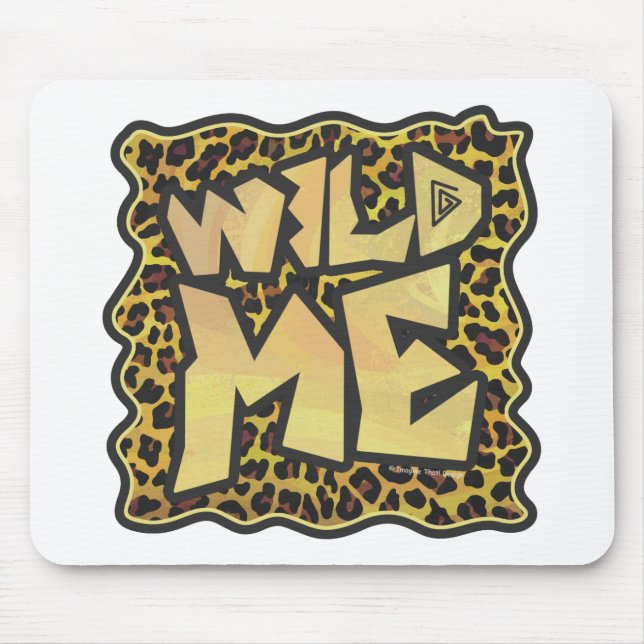 Mousepad Wild Me Leopard Brown e Yellow Impressão (Frente)