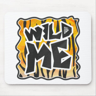 Mousepad Wild Me Tiger Orange and Black