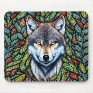 Mousepad Wilderness Woodland Predator Wolf