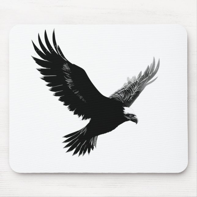 Mousepad 🦅 Wildlife Majestade Soaring Eagle Design mouses  (Frente)