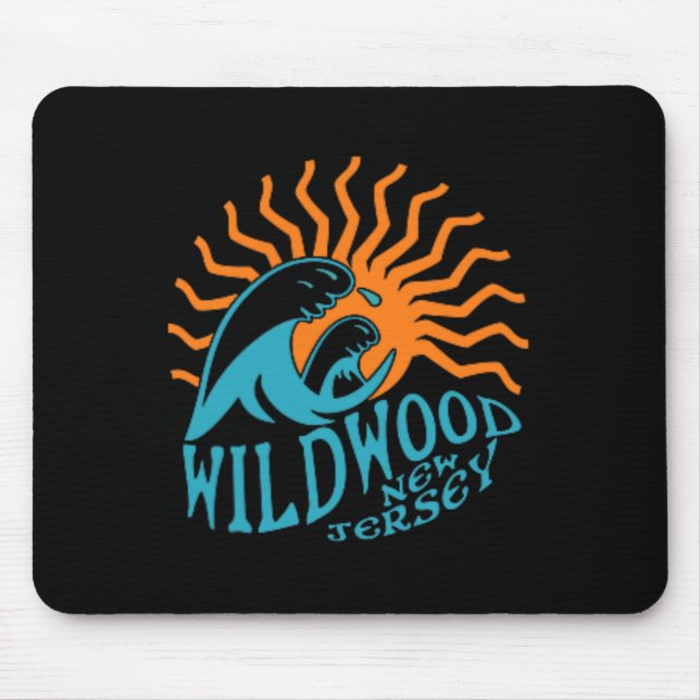 Mousepad Wildwood New Jersey Beach Frente E Trás (Frente)