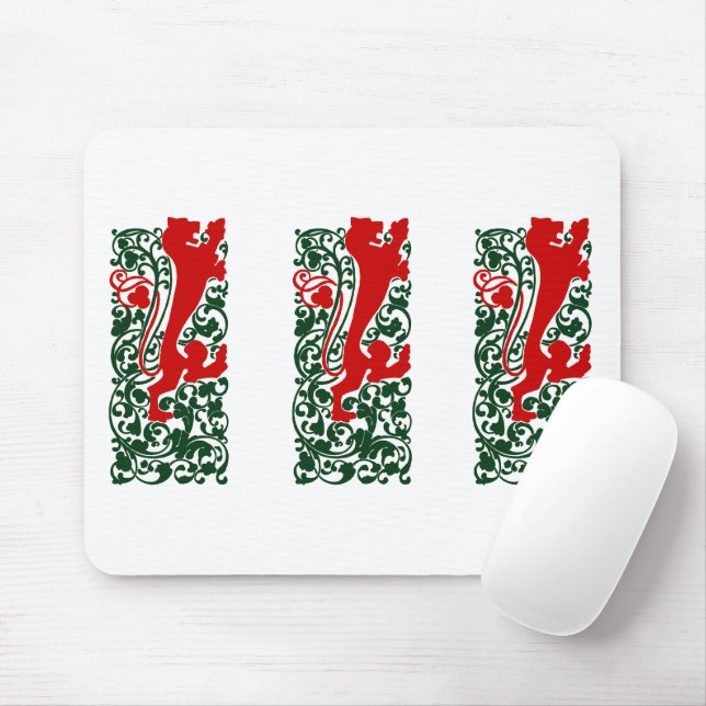 Mousepad Will Bradley Heraldic Lion (Com mouse)