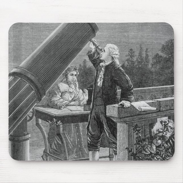 Mousepad William Herschel descobre o planeta Uranus (Frente)