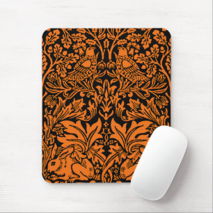 Mousepad William Morris 1881 Birds, Rabbit Floral Pattern