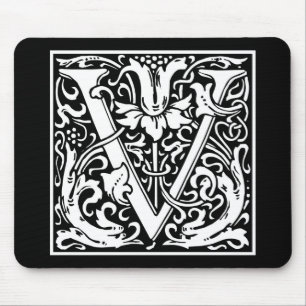 Mousepad William Morris Alphabet "V"
