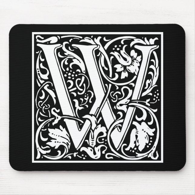 Mousepad William Morris Alphabet "W" (Frente)
