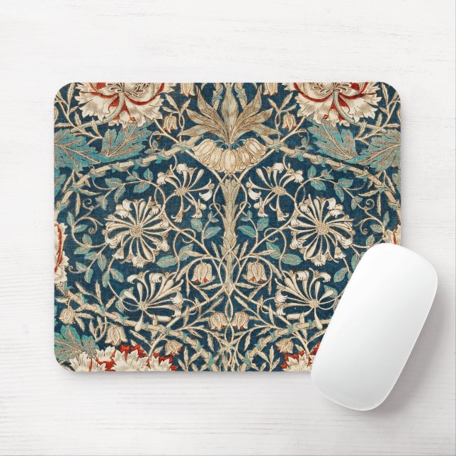 Mousepad William Morris Antigo Floral Madressilva (Com mouse)