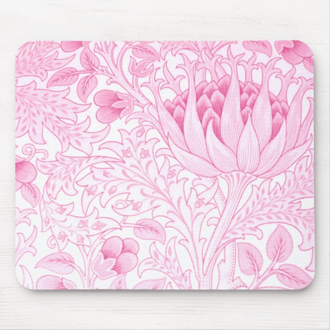 Mousepad William Morris Artichoke Pale Pink (Frente)