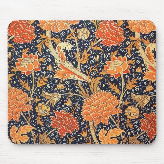 Mousepad William Morris Cray Floral Art Nouveau Pattern (Frente)
