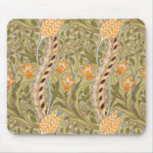 Mousepad William Morris Daffodil Garden Flower Classic Bota