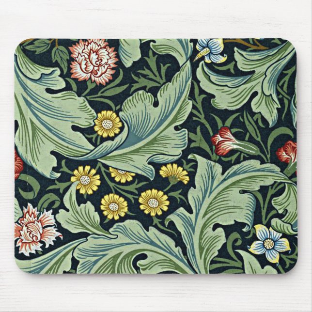 Mousepad William Morris - design floral de Leicester (Frente)