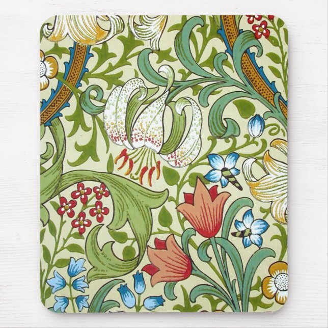 Mousepad William Morris Garden Lily Wallpaper (Frente)