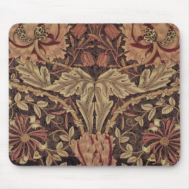 Mousepad William Morris Honeysuckle Arte clássica em inglês (Frente)