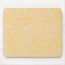 Mousepad William Morris Larkspur folhas amarelas vintage