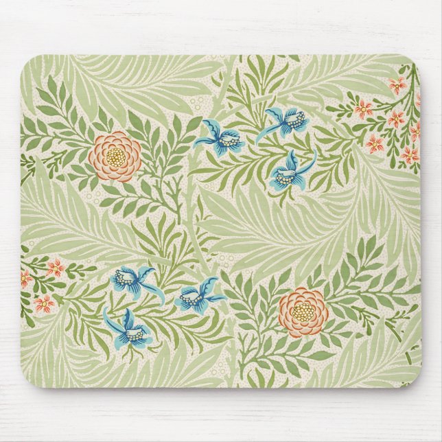 Mousepad William Morris Larkspur Padrão Floral (Frente)