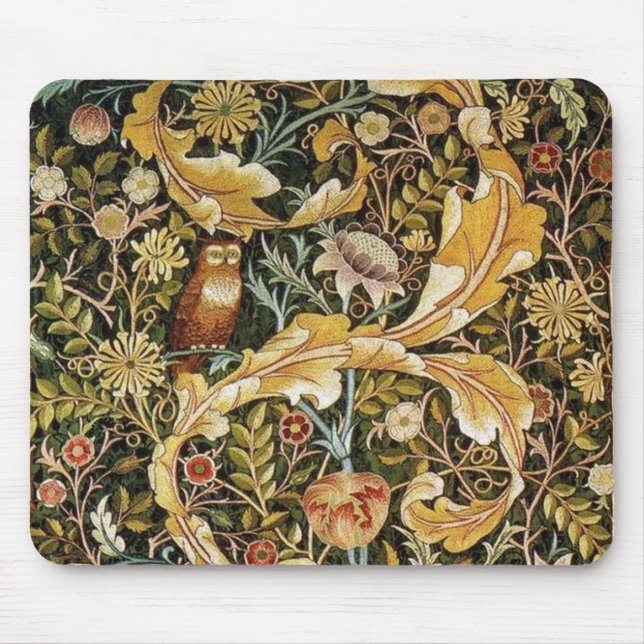 Mousepad William Morris Owl an Acanthus (Frente)