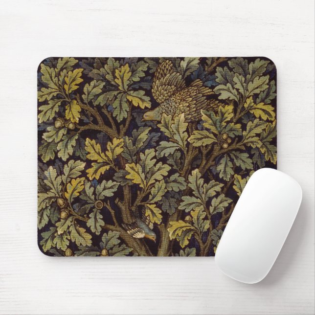 Mousepad William Morris - Pheasant Bird Tree Botanical (Com mouse)