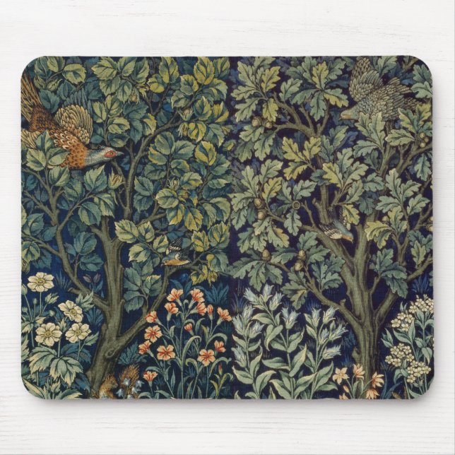 Mousepad William Morris Pheasant Bird Tree Woodland (Frente)
