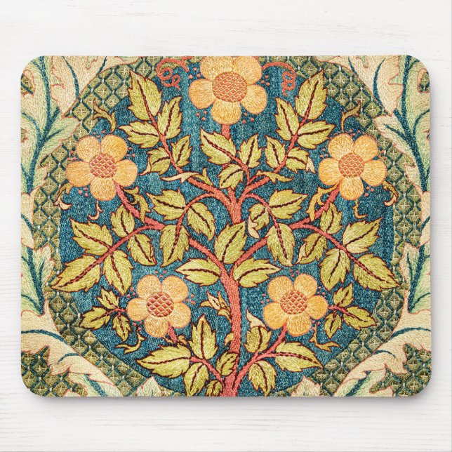 Mousepad William Morris Rosa Wreath  (Frente)