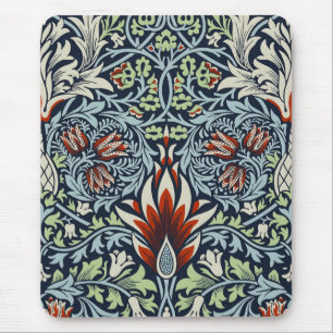 Mousepad William Morris Snakeshead Floral Clássica Botânica