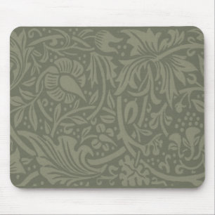 Mousepad William Morris Soft Green Floral Vintage Pattern