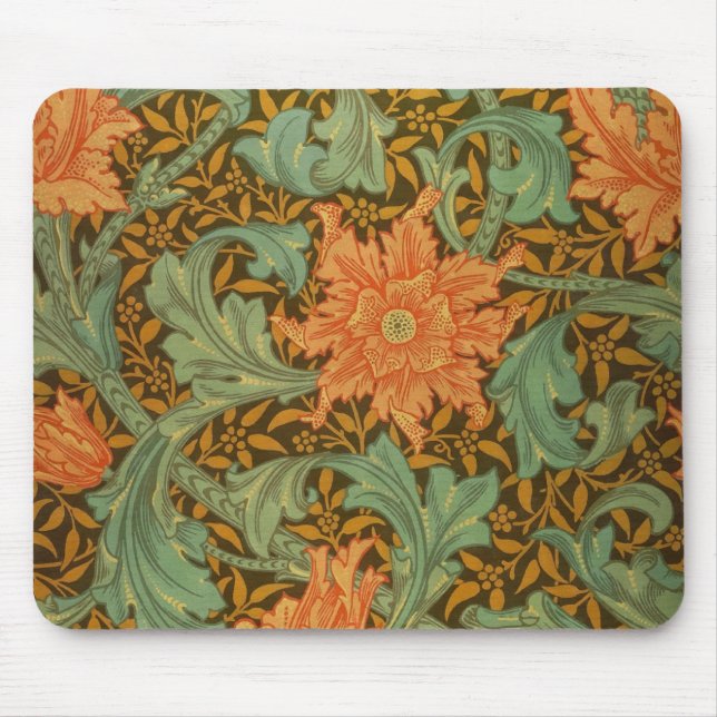 Mousepad William Morris Solteiro Stem Pattern Art Nouveau (Frente)