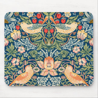 Mousepad William Morris Strawberry Thief Padrão Floral