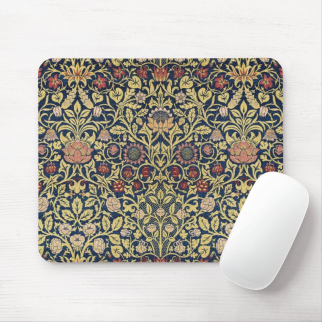 Mousepad William Morris Violet e Columbine Art (Com mouse)